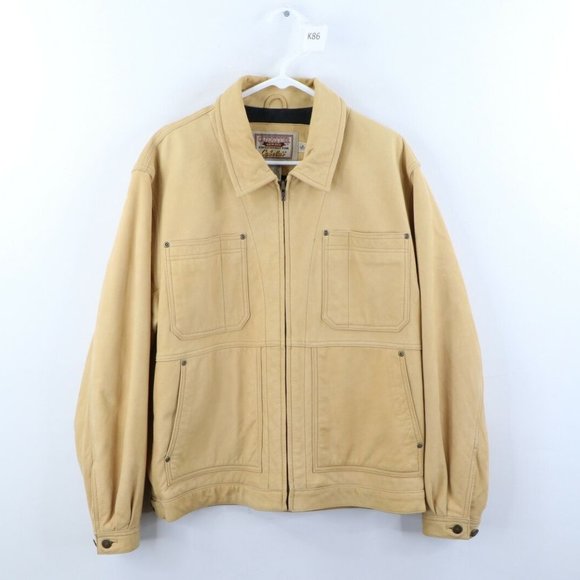 Cabela's Jackets & Coats Vintage Cabelas Wool Lined Leather Bomber